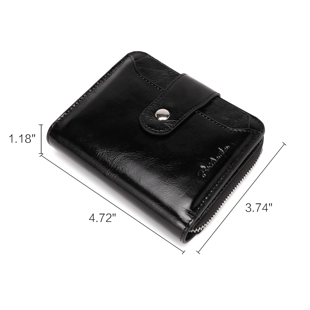 Simple Black Coin Purse for Men and Women Multi Card Money Clip Short Wallet  Portable PU Leather Male Ladies Wallet Clip - AliExpress
